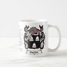 Porter Family Coat of Arms Mug