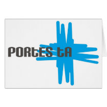 Portes ta croix Bleue Greeting Cards