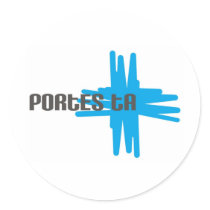 Portes ta croix Bleue Stickers
