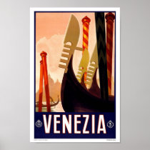 Portfolio-Vintage Venezia, Italy, Advertisment Print