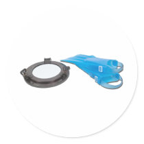 PortholeSwimmingFlippers110510 Stickers