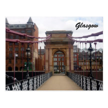 portland bridge glasgow post card