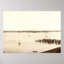 Portland Harbour and South Portland, Maine ca1900 Print
