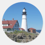 Portland Head Light Round Sticker