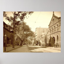 Portland, Maine Congress Street West Poster
