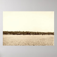Portland, Maine Waterfront Circa 1905 Print