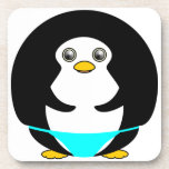 Portly Penguin Blue Speedo Coasters - Set of 6 cork coasters