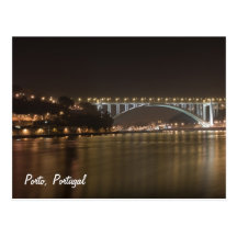 Porto by night Postcard