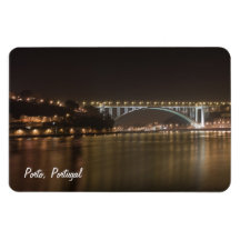 Porto by night Premium Magnet