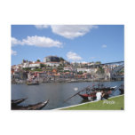 Porto by the river, postcard