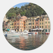 Portofino, ITaly Round Stickers