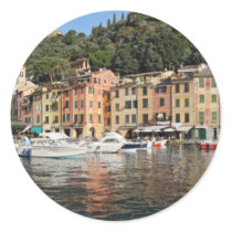 Portofino, ITaly Round Stickers