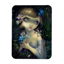 "Portrait aimant d'Ophélie" Magnet En Vinyle