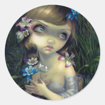 "Portrait autocollant d'Ophélie"