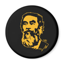 Portrait barbu de Saddam Hussein aimants