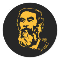 Portrait barbu de Saddam Hussein autocollants
