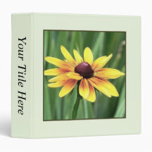 Portrait - Black Eyed Susan 3 Ring Binder