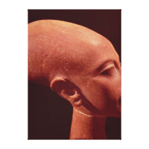 Portrait bust of a daughter of King Akhenaten Stretched Canvas Prints