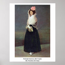 Portrait Comtesse Del Carpio By Francisco De Goya Posters