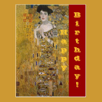 Portrait d'Adele Bloch-Bauer - joyeux anniversaire cartes postales