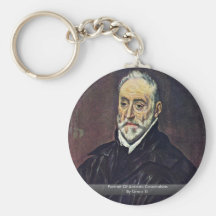 Portrait d'Antonio Covarrubias par EL de Greco Porte-clefs