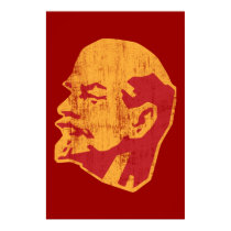 portrait de cccp de Vladimir Lénine affiches