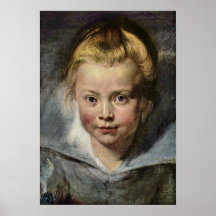 Portrait de Clara Serena Rubens par Paul Rubens Poster