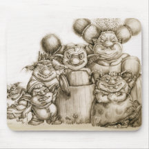 Portrait de famille d'Imaginaries Tapis De Souris
