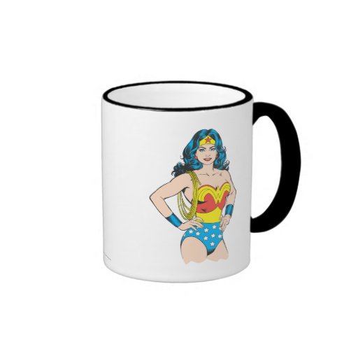 Portrait de femme de merveille tasse à café