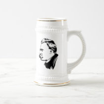 Portrait de Frederich Nietzsche tasses