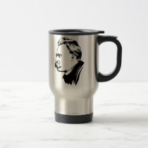 Portrait de Frederich Nietzsche tasses