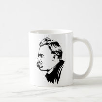 Portrait de Frederich Nietzsche tasses