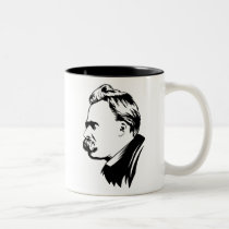 Portrait de Frederich Nietzsche tasses