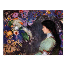 Portrait de Heyman violet par Bertrand-Jean Redon Carte Postale