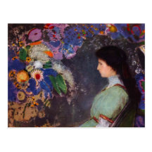 Portrait de Heymann violet par Bertrand-Jean Redon Carte Postale