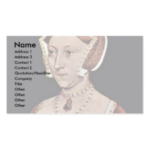 Portrait de Jane Seymour, reine d'Angleterre Modèles De Cartes De Visite