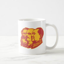 Portrait de Marx Lénine Mao Tasses À Café