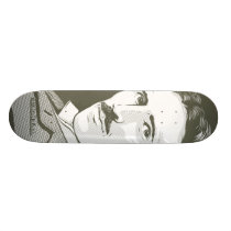 Portrait de Nikola Tesla planches à roulettes