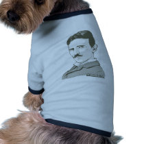 Portrait de Nikola Tesla vêtements pour animaux domestiques