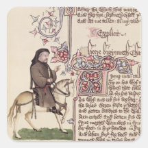 Portrait de télécopie de Geoffrey Chaucer de Autocollant