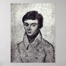 Portrait d'Evariste Galois Affiches