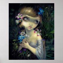 Portrait d'IMPRESSION d'ART d'Ophélie d'Ophélie go Affiches