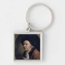 Portrait du mathématicien Léonard Euler Porte-clés