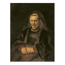 Portrait d'une femme âgée, C. 1650 Carte Postale