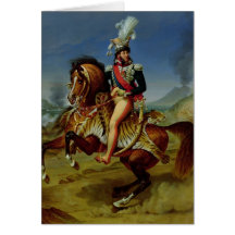 Portrait équestre de Joachim Murat 1812 Carte De Vœux