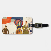 Portrait Fashionable Women About Town Tag For Bags