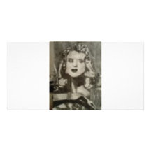 PORTRAIT IN BLACK AND WHITE CUSTOMIZED PHOTO CARD