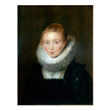 Portrait Maid Honour Infanta Isabella Rubens Paul Post Card