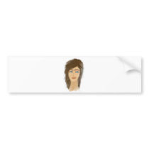 Portrait Motive 1 Bumper Sticker