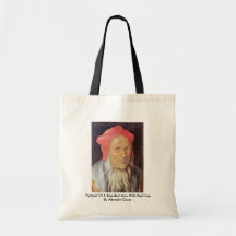 Portrait Of A Bearded Man With Red Cap Bag